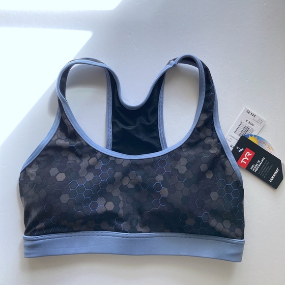 NWT TYR Racerback Sports Bra Bikini Top Size 8 Snug Fit Band Size 28" to 34" - Picture 16 of 16